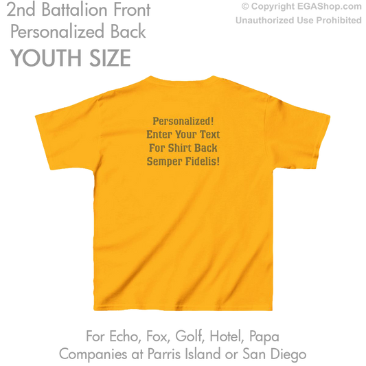 2nd Battalion: YOUTH Personalized T-Shirt