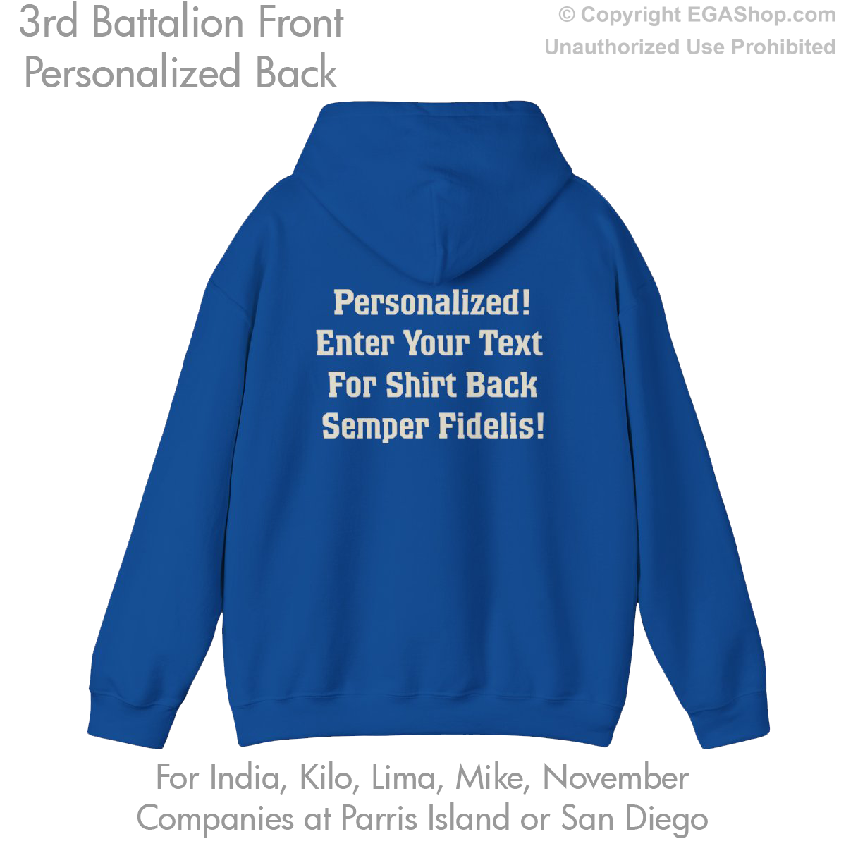 3rd Battalion: Personalized Hoodie