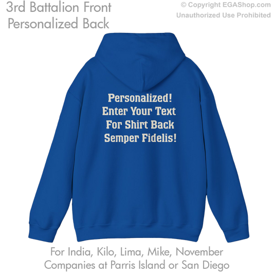 3rd Battalion: Personalized Hoodie