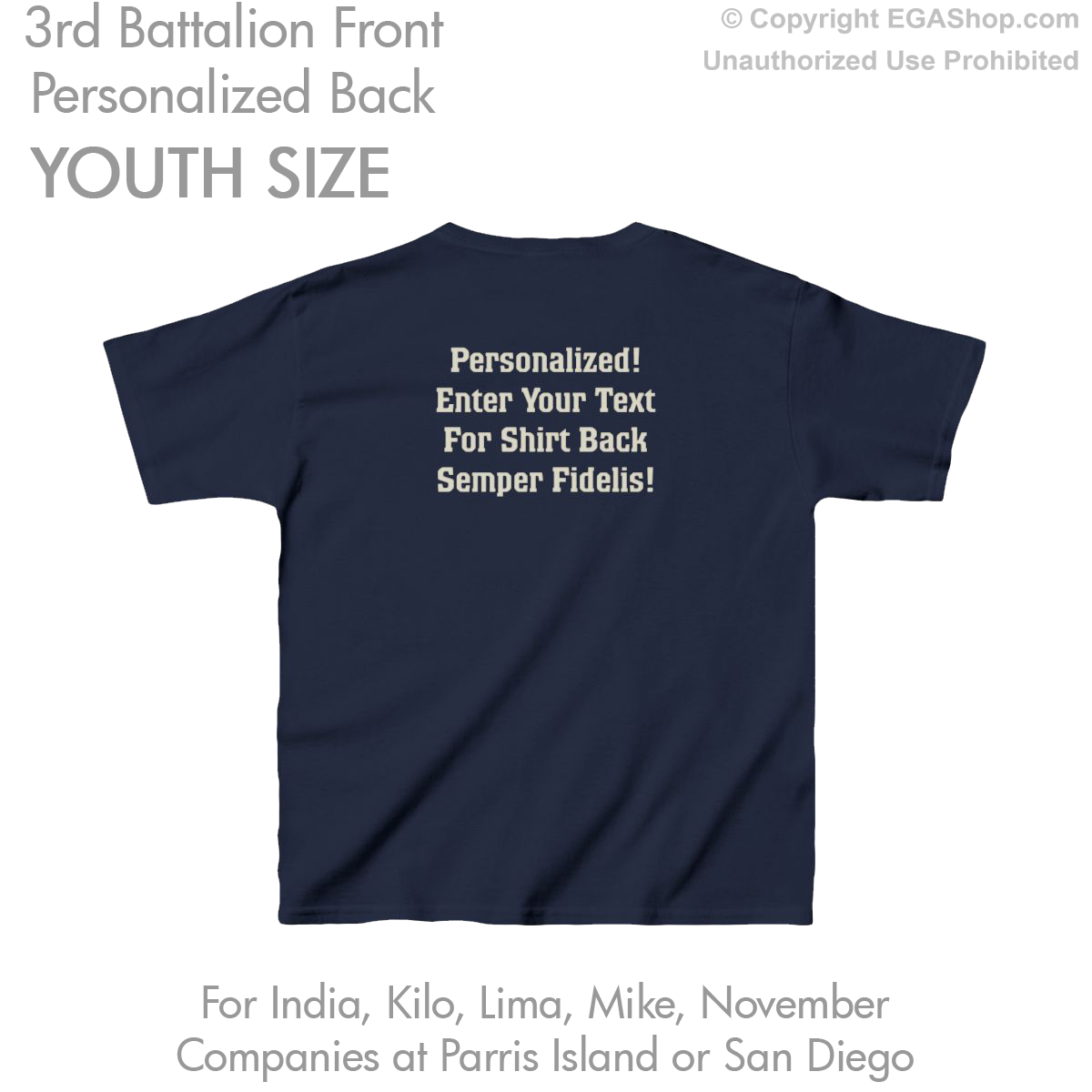 3rd Battalion: YOUTH Personalized T-Shirt