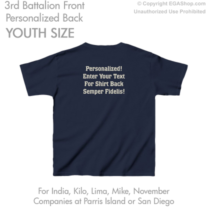 3rd Battalion: YOUTH Personalized T-Shirt