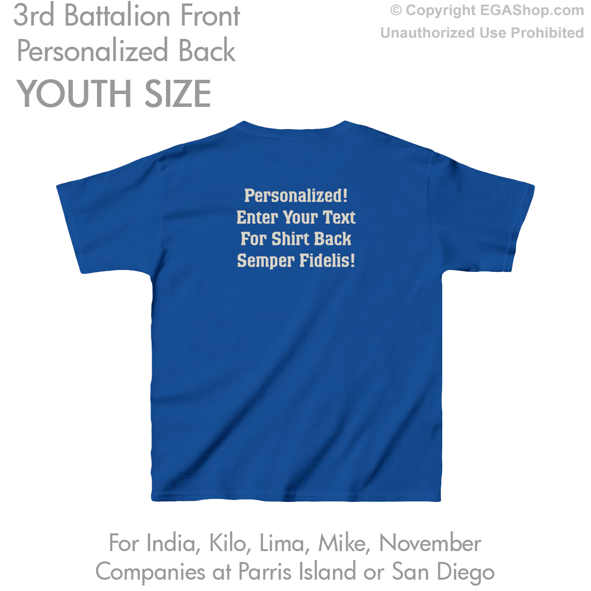 3rd Battalion: YOUTH Personalized T-Shirt