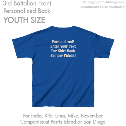 3rd Battalion: YOUTH Personalized T-Shirt