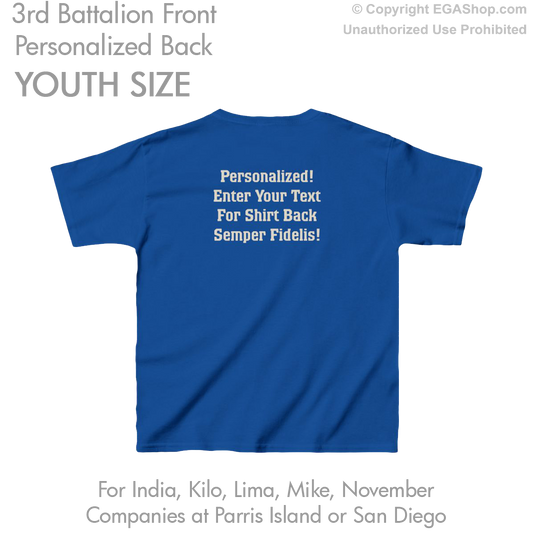 3rd Battalion: YOUTH Personalized T-Shirt