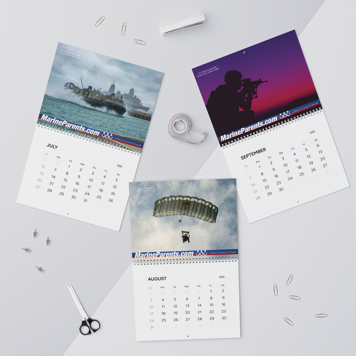 Calendar: 2025 Marine Corps Photography