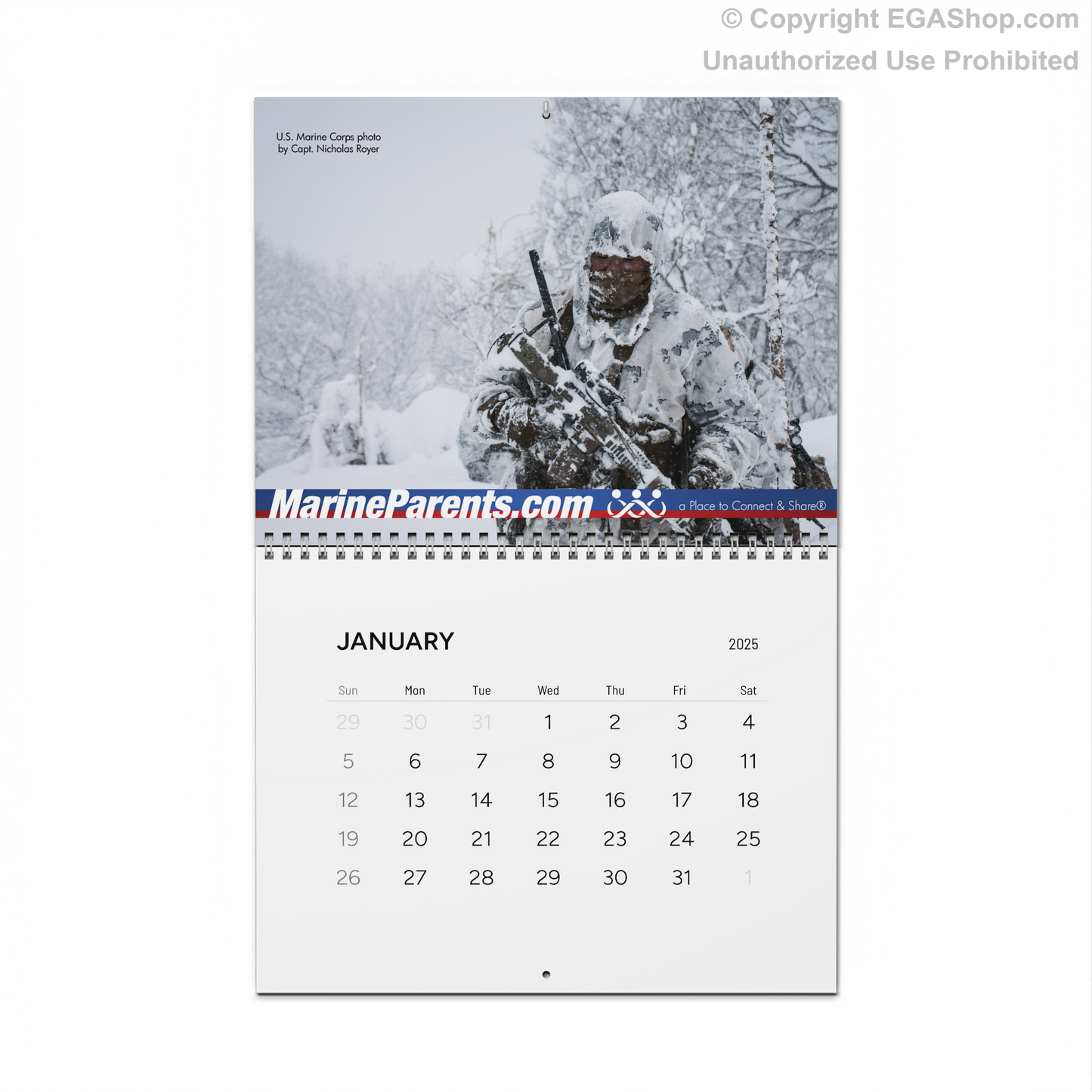 Calendar: 2025 Marine Corps Photography