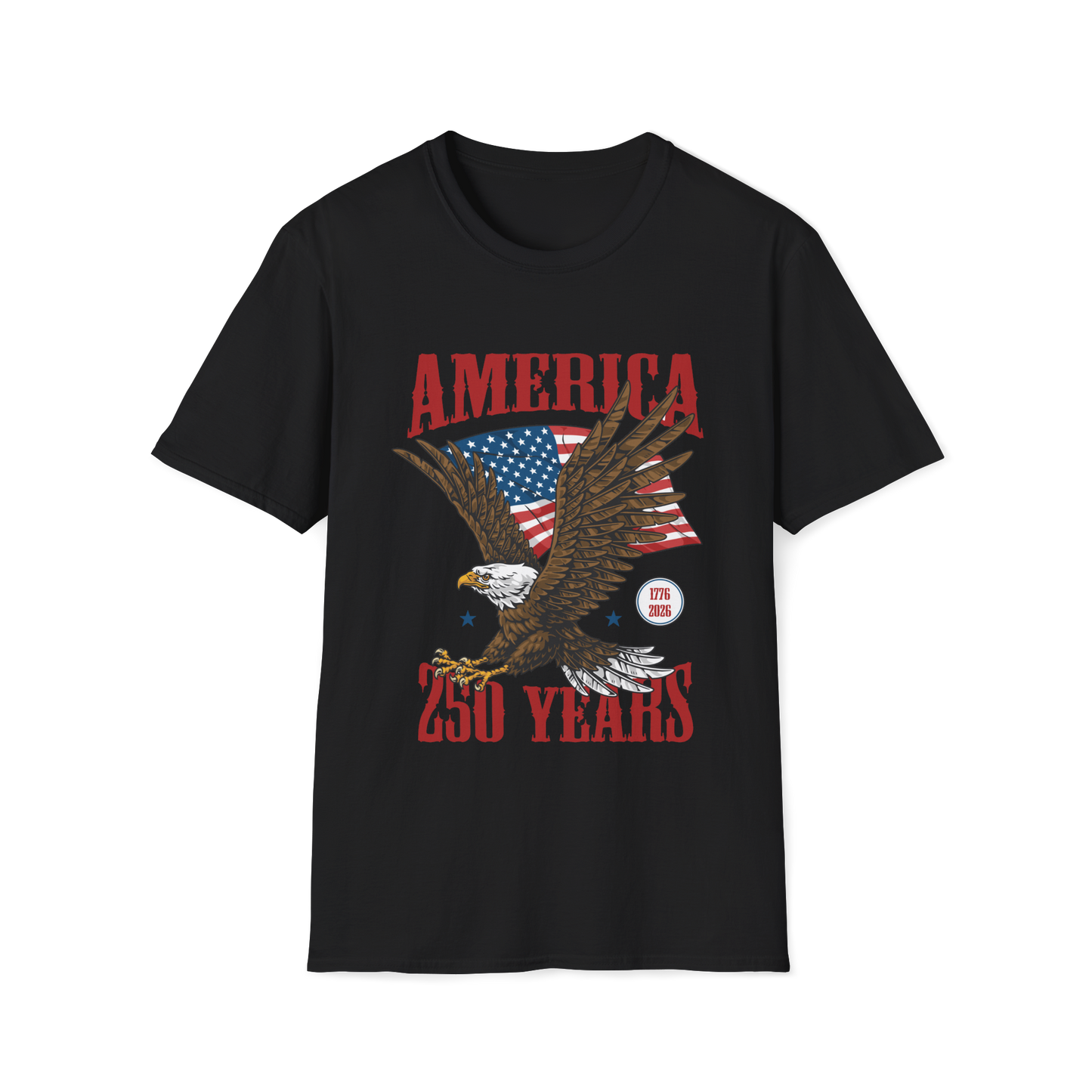 America 250 Years Eagle T-Shirt – Patriotic USA Flag Tee