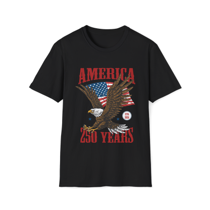 America 250 Years Eagle T-Shirt – Patriotic USA Flag Tee
