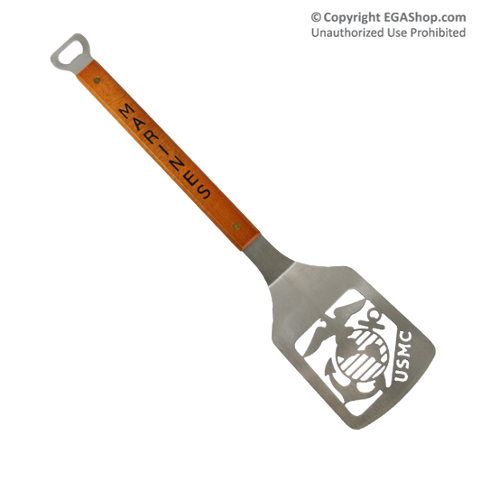 Grill Spatula: Marine Corps, Stainless Steel