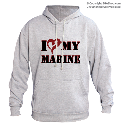 Hoodie: I (Heart) my Marine