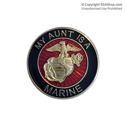 EGA Lapel Pin: My Aunt is a Marine