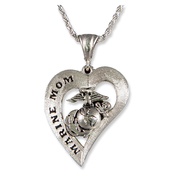 Marine corps mom online necklace