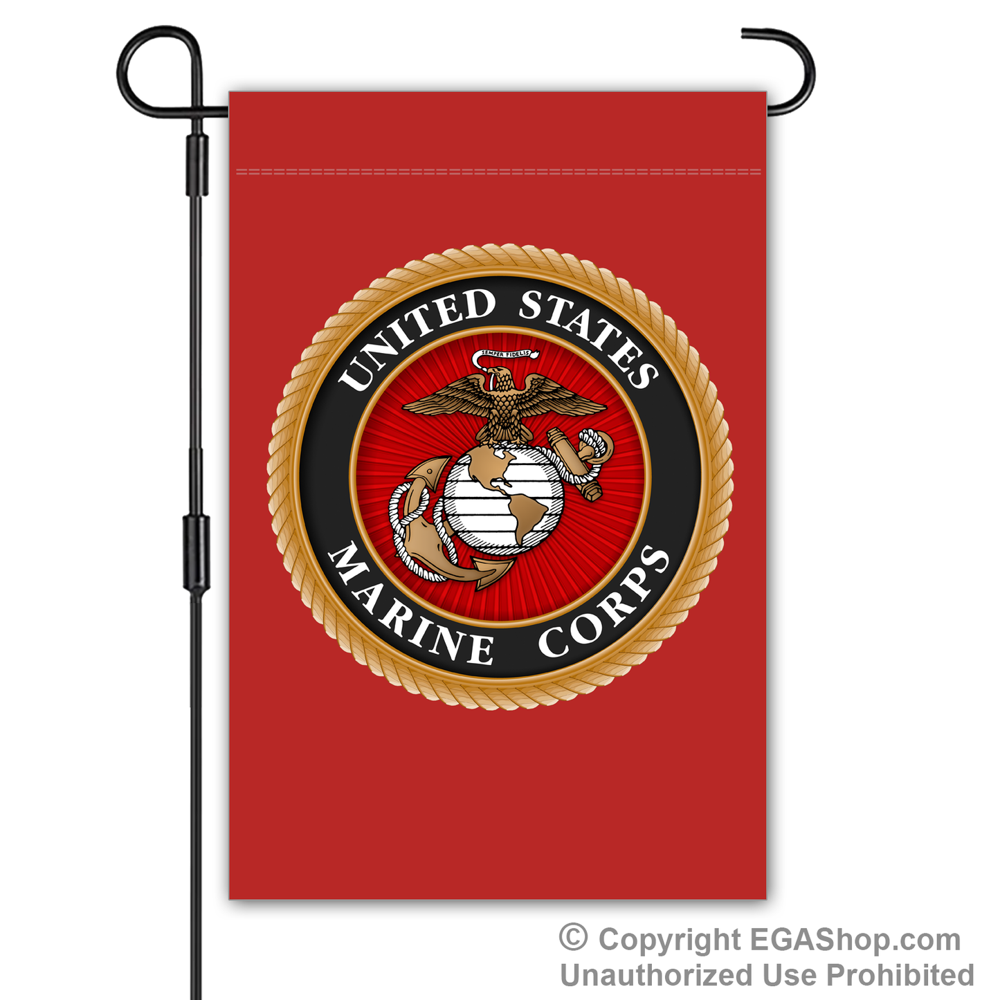 Garden Flag: Marine Corps Seal (Color Choices)