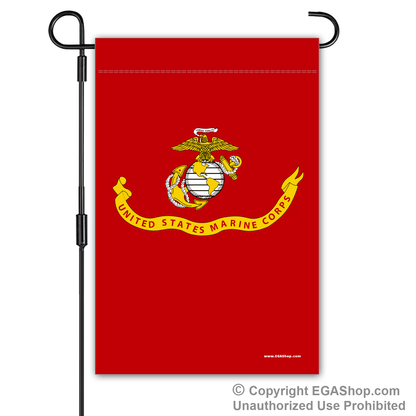 Garden Flag: Likeness of the Marine Corps Flag