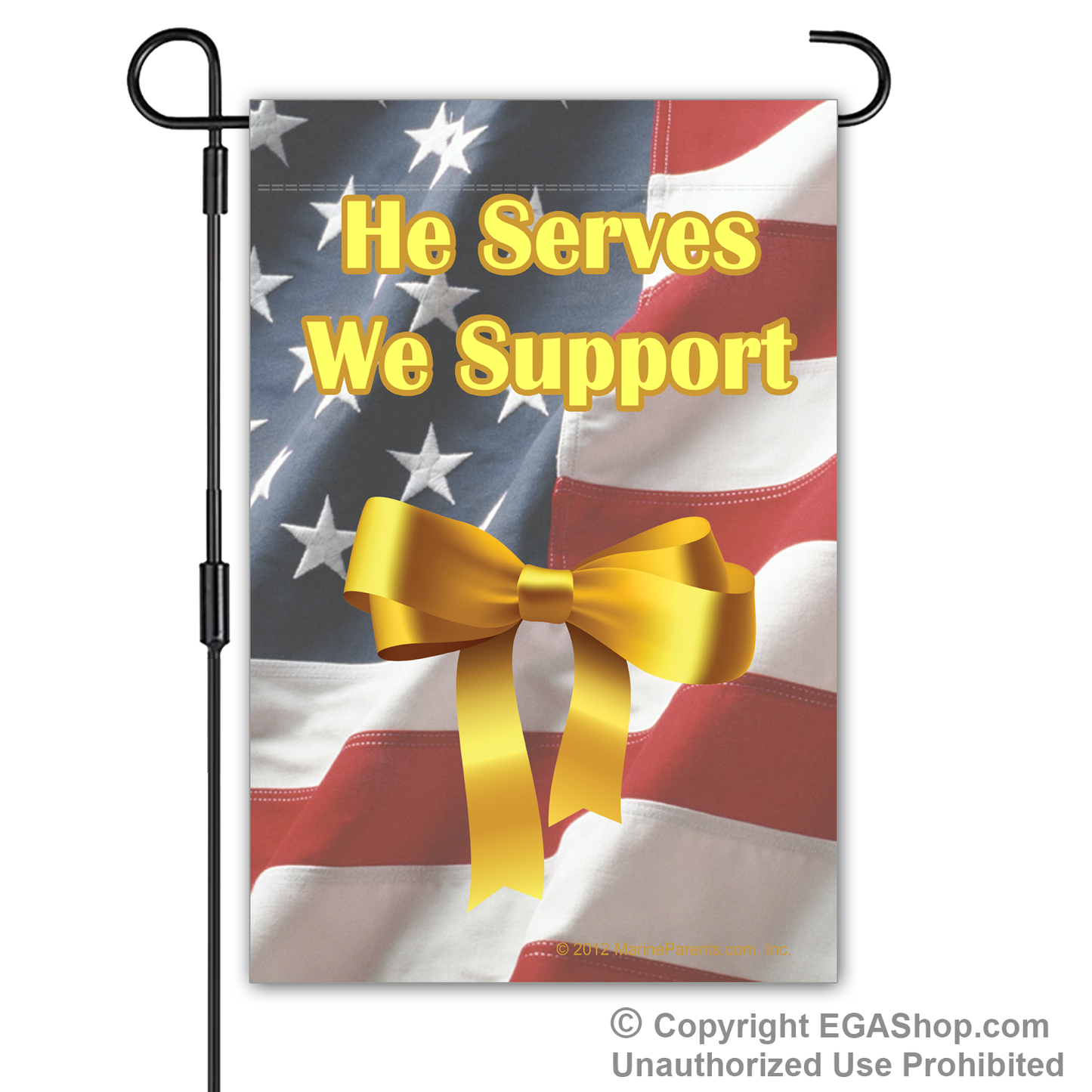 Garden Flag: They Serve We Support (Choose Text)