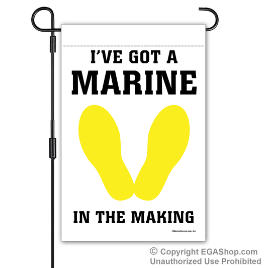 Garden Flag: A Marine in the Making Yellow Footprints