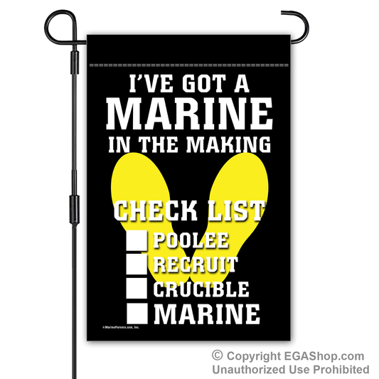 Garden Flag: Checklist Marine in the Making (2ndBattalion, Available March 1st)