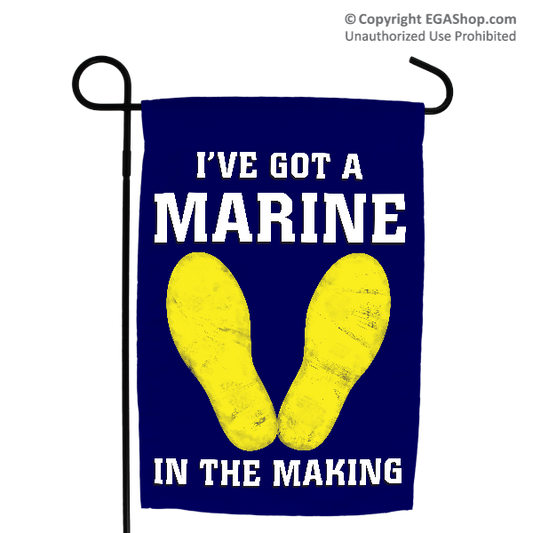 Garden Flag: Marine in the Making (Blue, 3rd Btn)