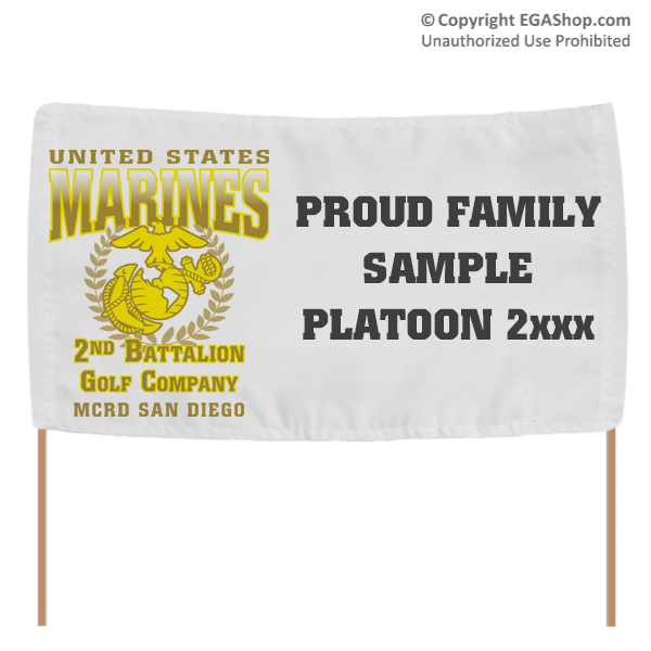 Graduation Banner: 2nd Recruit Battalion