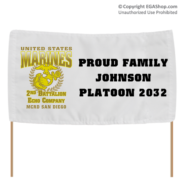 Graduation Banner: 2nd Recruit Battalion