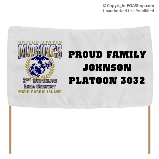 Banner: 3rd Recruit Battalion (Marine Graduation)