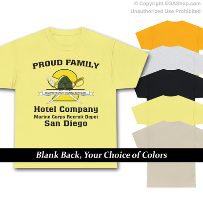 T-Shirt: Hotel Co. MCRD San Diego (2nd Battalion Crest)