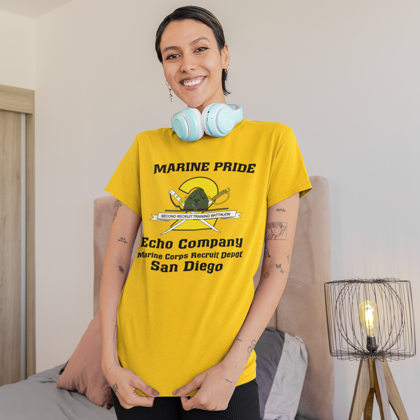 T-Shirt, Adult Heavy Cotton: 2nd Btn Echo San Diego