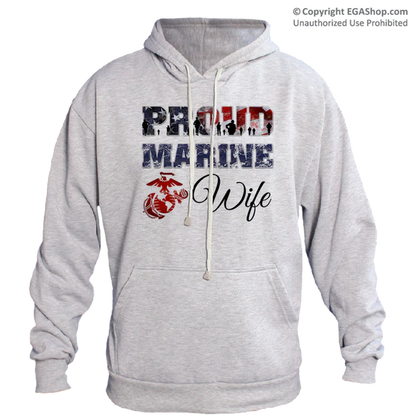 Hoodie: Proud Marine Family