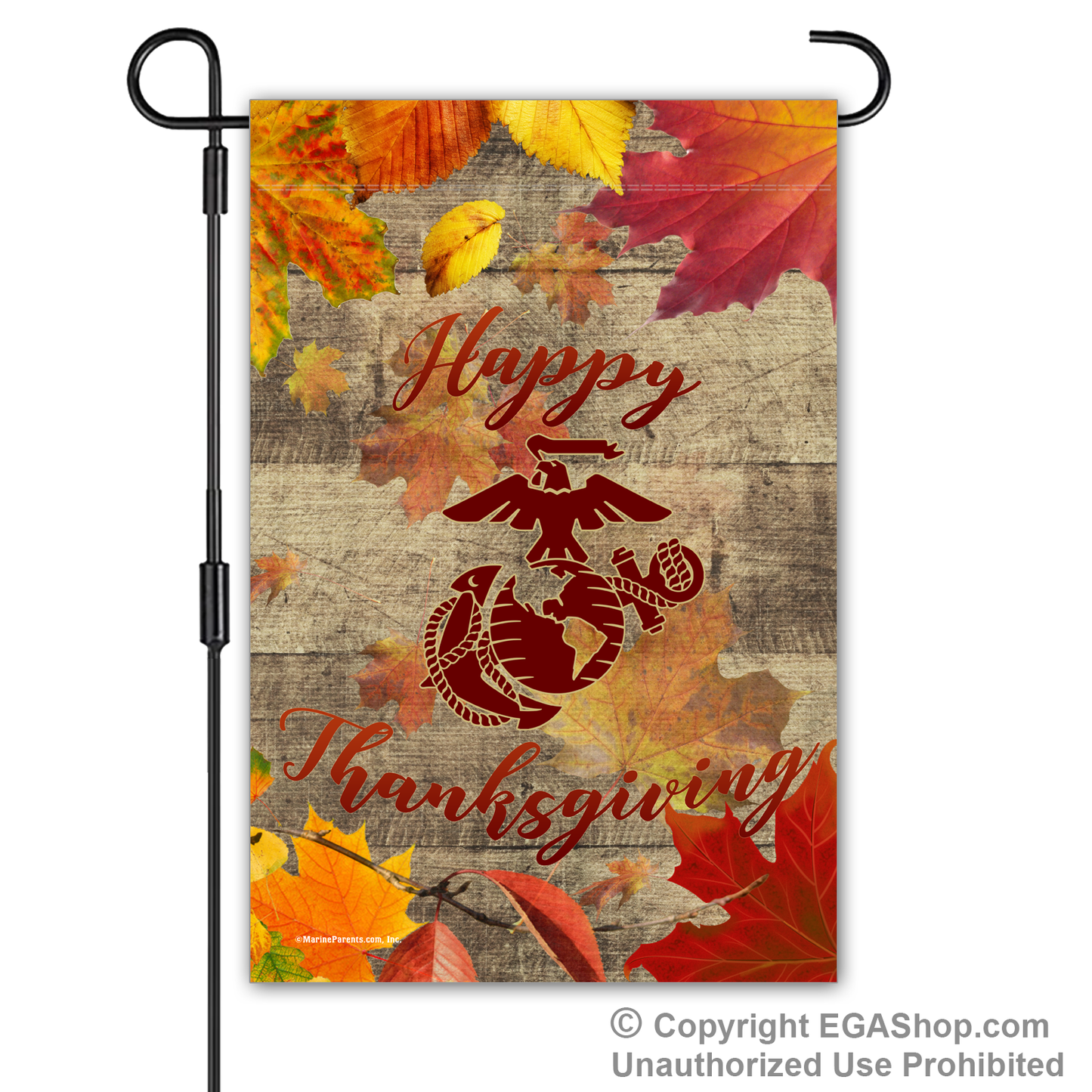 Garden Flag: Marine Corps Happy Thanksgiving