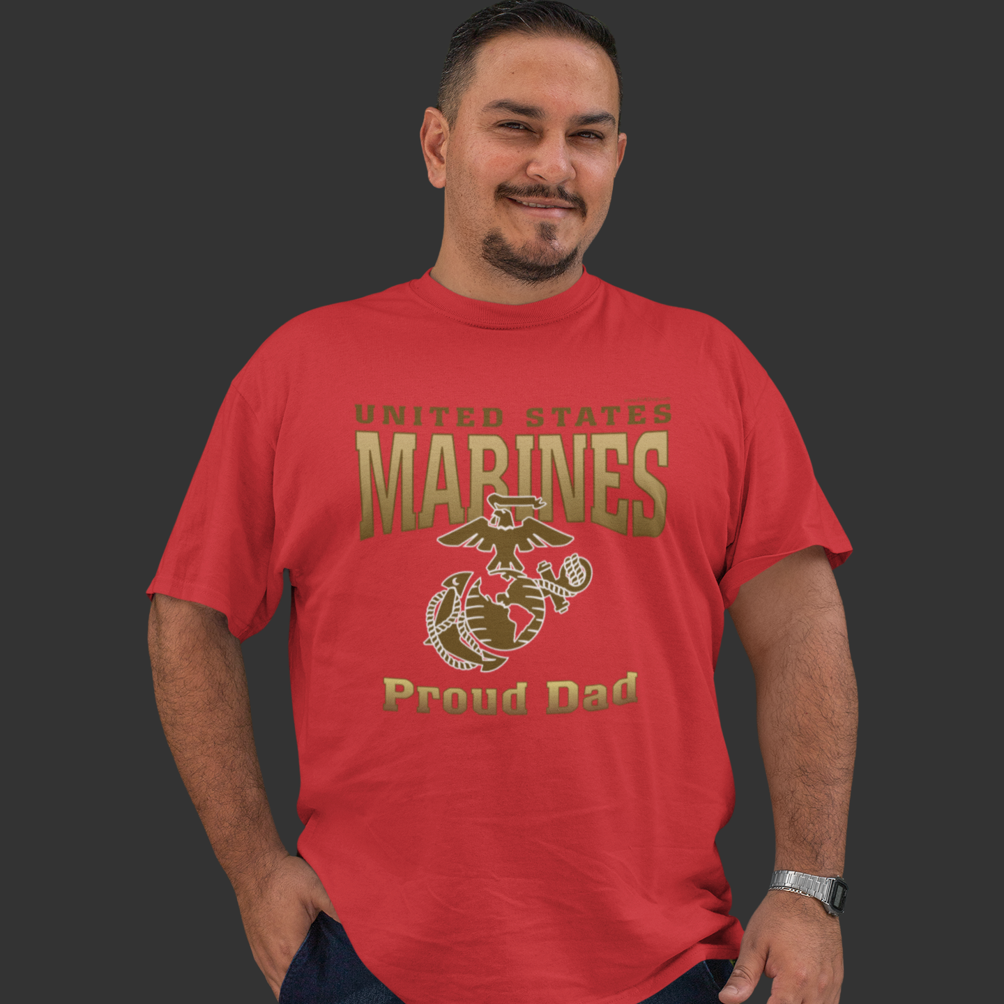 T-Shirt: United States Marines Proud Dad