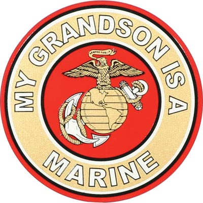 Decal, EGA My Grandson Is A Marine