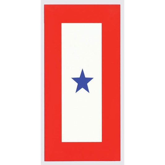 Decal, Service Flag, 1 Blue Star
