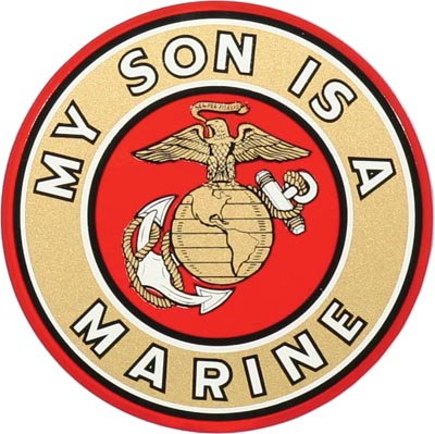 Decal, EGA My Son Is A Marine