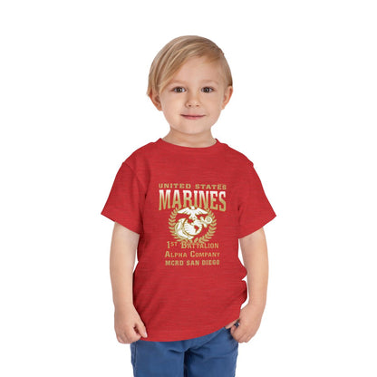 1st Btn Choose Company & Personalized Back (TODDLER T-Shirt)