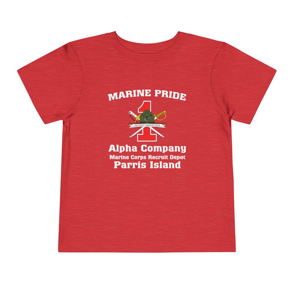 1st Btn CREST Choose Company & Personalized Back (TODDLER T-Shirt)