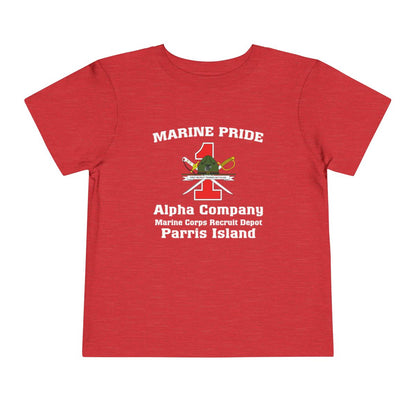 1st Btn CREST Choose Company & Personalized Back (TODDLER T-Shirt)