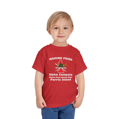 1st Btn CREST Choose Company & Personalized Back (TODDLER T-Shirt)