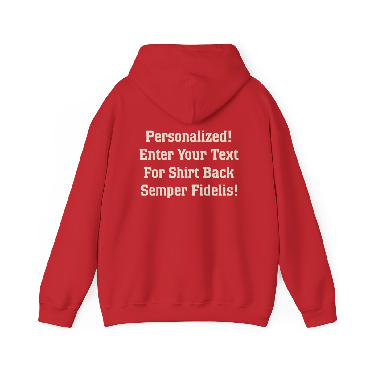 1st Btn Choose Company & Personalized Back (Hoodie)