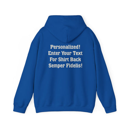 3rd Btn Choose Company & Personalized Back (Hoodie)