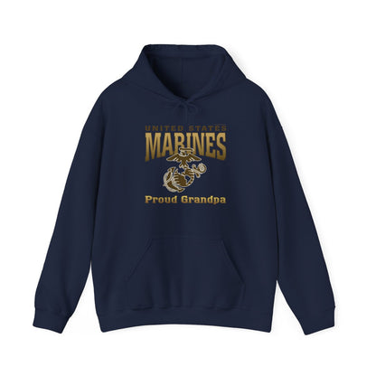 Hoodie ADULT Heavyweight: United States Marines Proud ____ (Choose Affiliation)