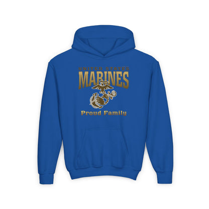 Hoodie YOUTH: United States Marines Proud ____ (Choose Affiliation)