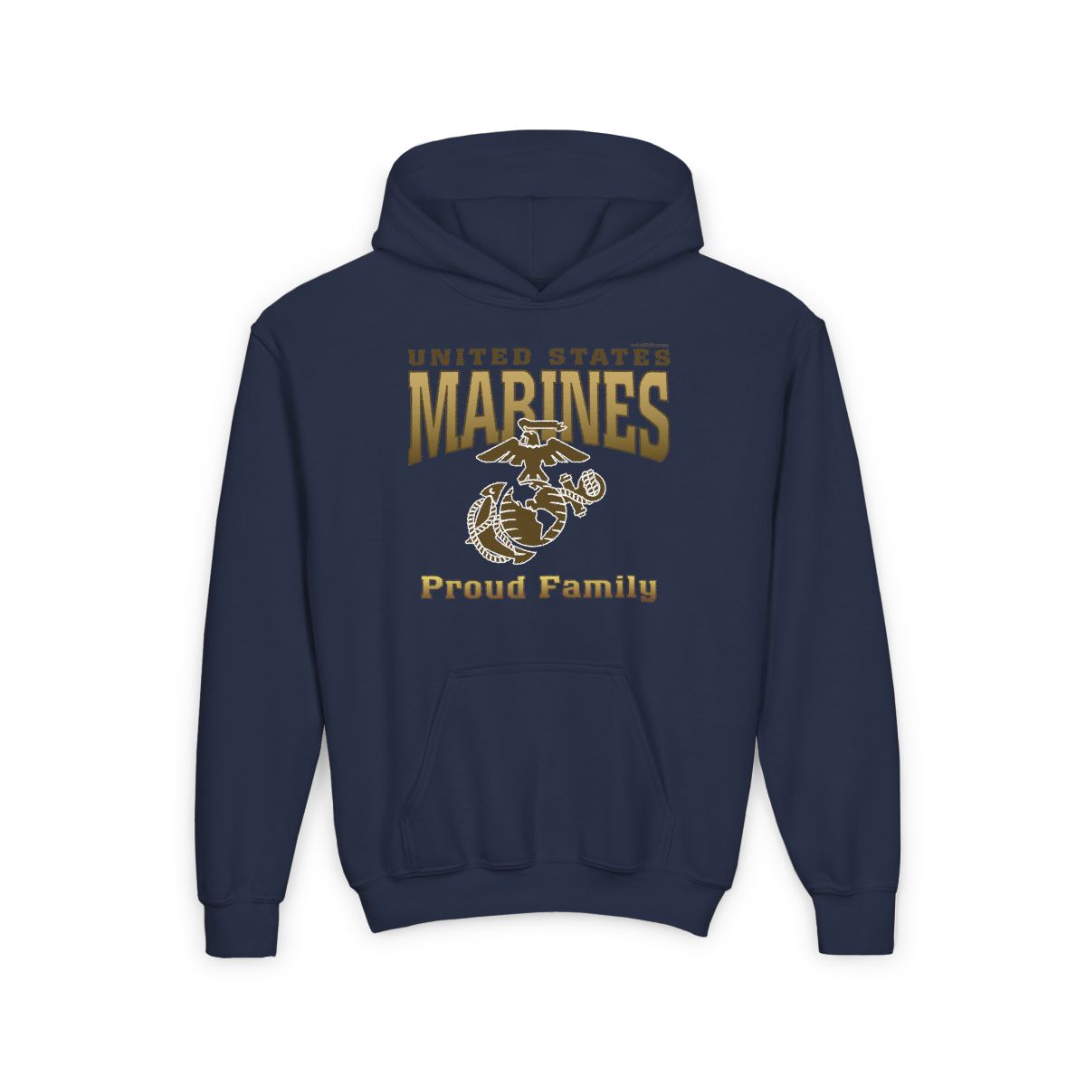 Hoodie YOUTH: United States Marines Proud ____ (Choose Affiliation)