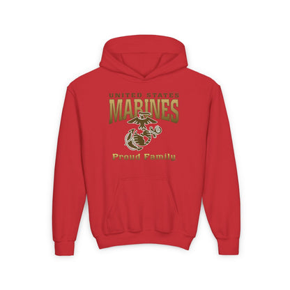 Hoodie YOUTH: United States Marines Proud ____ (Choose Affiliation)