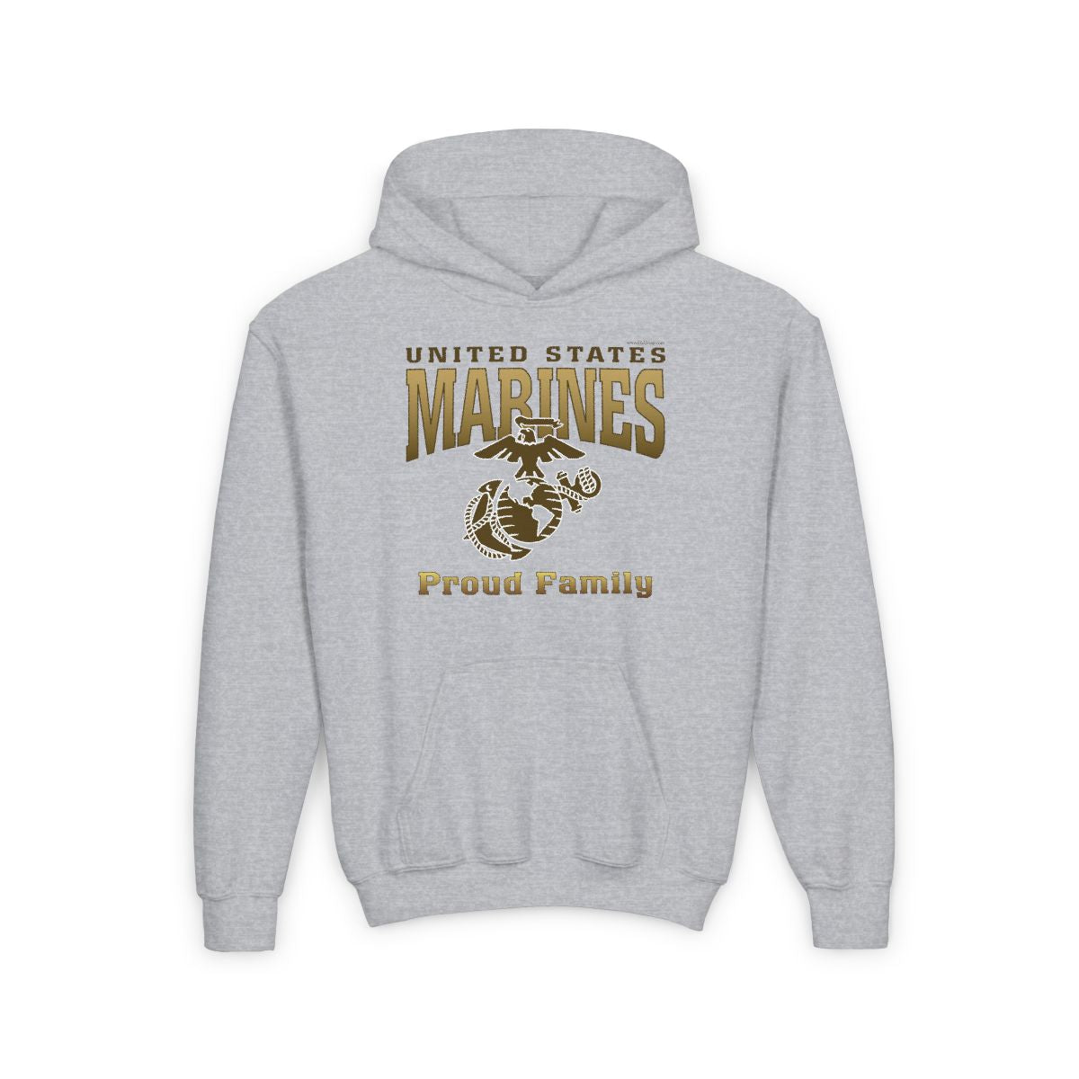 Hoodie YOUTH: United States Marines Proud ____ (Choose Affiliation)