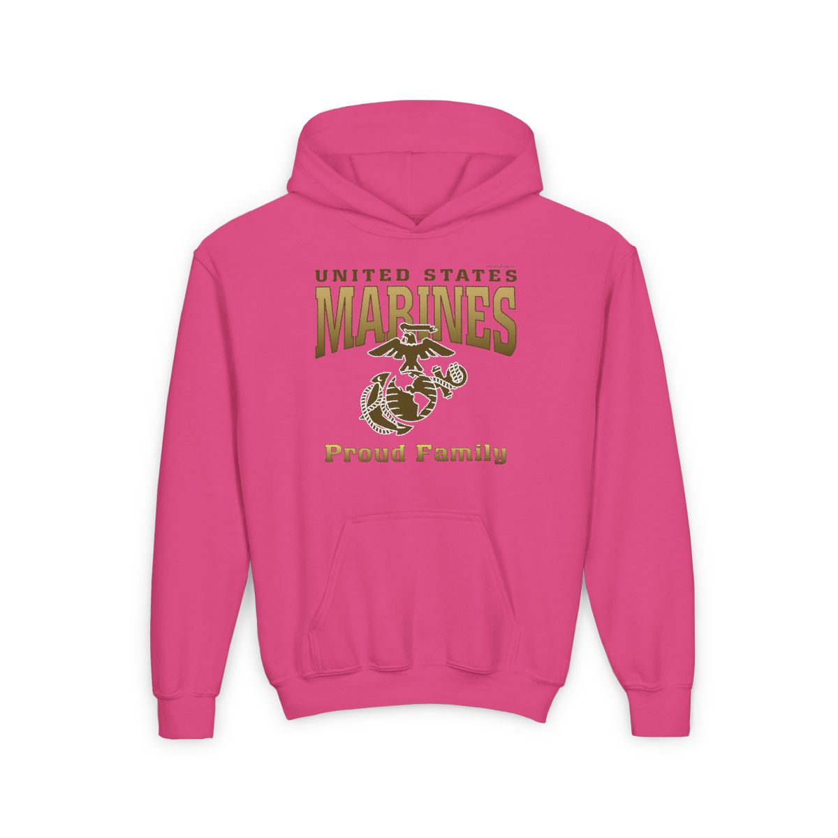 Hoodie YOUTH: United States Marines Proud ____ (Choose Affiliation)